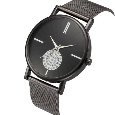 

Womens Watches Top Brand Luxury Fashion Women Crystal Stainless Steel Analog Quartz Wrist Watch Bracelet montre femme gift &Ff