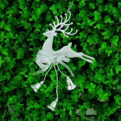 

2 X Christmas Tree Ornament Gold Deer Hanging Xmas Elk Baubles Party Decoration