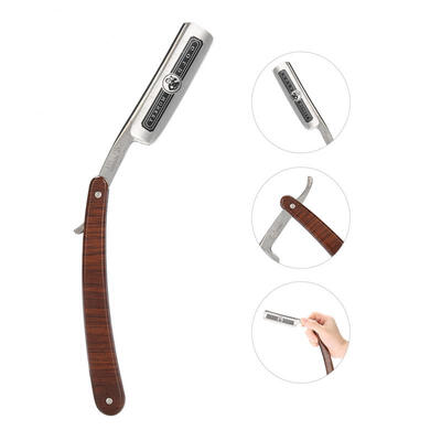 

Greensen Professional Folding Hair Cut Barber Razor Stainless Steel Beard Shaver Hair Removal Tool
