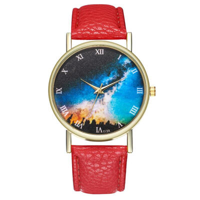 

2018 luxury Woman Men Fashion Leather Band Quartz watch Analog Temperament Fashionable Business Simple wristwatches for ladiesD