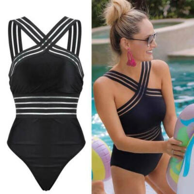 

New Women One-Piece Swimsuit Beachwear Swimwear Push-up Monokini Bikini Bathing