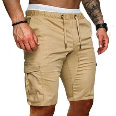 

Stylish Men Cargo Work Shorts Elasticated Summer Casual Combat Pants Trousers