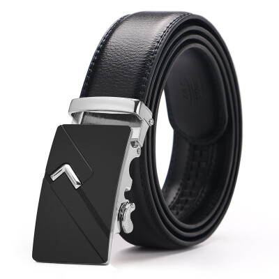 

Hot selling Men belt fashion pu Alloy Automatic buckle belt business affairs casual decoration belt mens belts 35cm