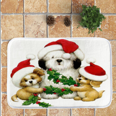 

〖Follure〗Merry Christmas Welcome Doormats Indoor Home Carpets Decor 40x60CM