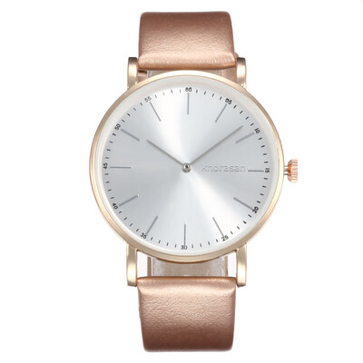 

Womens two-needle simple scale fashion belt quartz hand