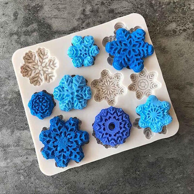 

Siaonvr Forms DIY Silicone Baking Cake Molds Christmas Xmas Snowflake Shape Cake Mold