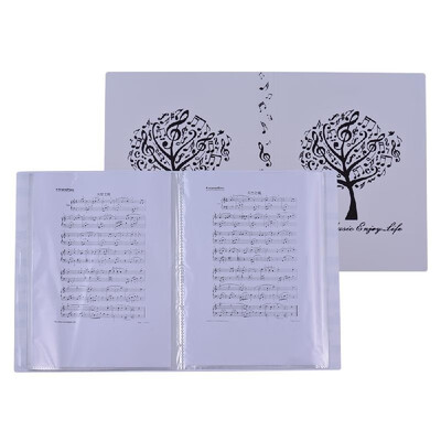 

Music Sheet Score File Paper Documents Storage Folder Holder Plastic A4 Size 40 Package Pockets