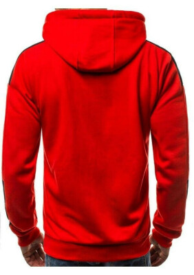 

Men Gym Hoodie Long Sleeve Hoodies Sweatshirt Casual Workout Pullover Top Coat