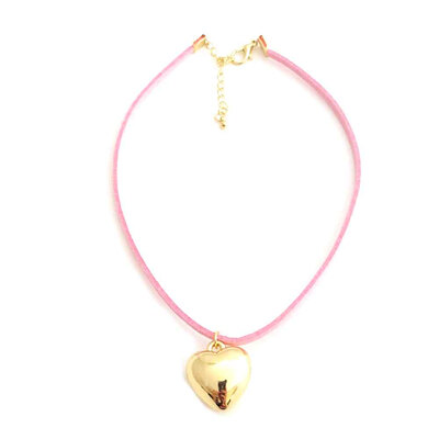 

Fashion Love Hearts Pendant Velvet Ribbon Short Collars Necklace