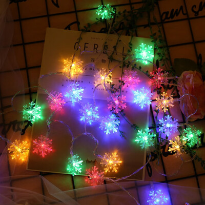 

Gobestart Snowflakes Shape String Lights Party Wedding Christmas Decor Lights