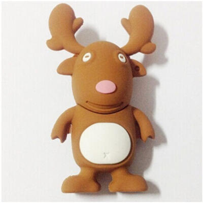 

Cartoon Cute Reindeer Shape USB Flash Drive U-Disk 32GB