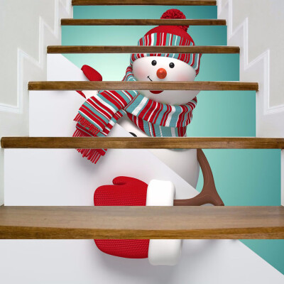 

Siaonvr Christmas Decoration Stair Stickers Christmas Stairs Stickers Wall Stickers