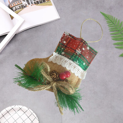 

〖Follure〗Christmas Decor Gifts Linen Pendant Tree Ornament Party Home Hanging Decor
