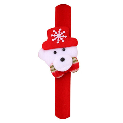 

Christmas Slap Bracelets Hand Ring Wristband Christmas Party Favors Supplies Kids Adults Wrist Decoration