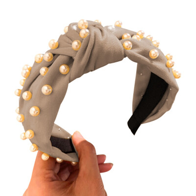 

Women Korea Style Kawaii Hair Accessories Girl Crown Flower Hairbands Head Wrap Colorful Pear Knot Headbands