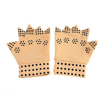 

1 Pair Elastic Fingerless Gloves Heal Joints Pain Easement Therapy Health Care Tool