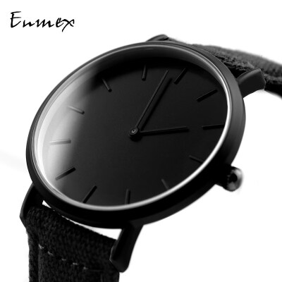 

Enmex Two-Needle Light&Thin Steel Woven Quality Watch Simple Calendar Mysterious Cold Watch