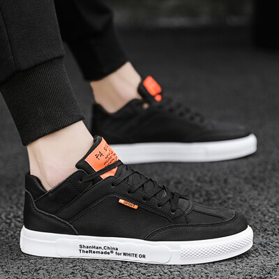 

2019 summer new mens shoes Korean version trend of leisure canvas tide shoes student cloth shoes flat bottom autumn board shoes