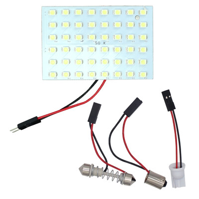 

2PCS 48 LED 1210 3528 SMD Car Panel Light Bulbs T10BA9SFestoon Dome Lamp