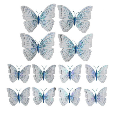 

12Pcs Wall Stickers Colorful PVC Butterfly Shape Wall Decal Sticker Home Living Room Nursery Refrigerator Stickers DIY Art Decorat