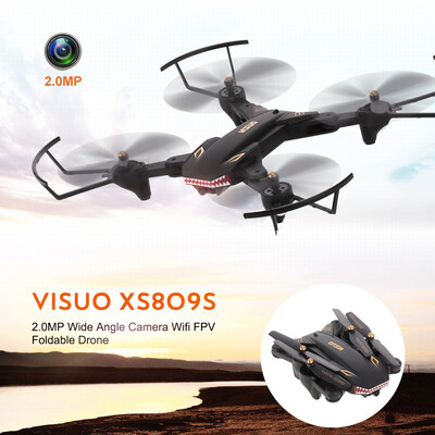 

VISUO XS809S 20MP wide angle camera Wide Angle Camera Wifi FPV Foldable Drone One Key Return Altitude Hold G-sensor Quadcopter