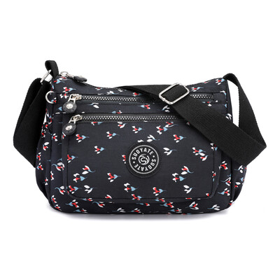 

Fashion printing cloth bag canvas womens messenger bag middle-aged mothers bag small bag bag womens bag
