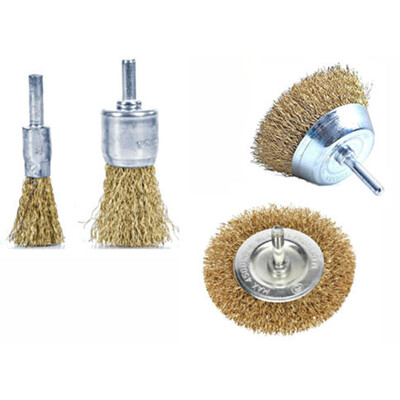 

4pc Steel Brush Wire Wheel Brushes Die Grinder Rotary Electric Tool For Engraver