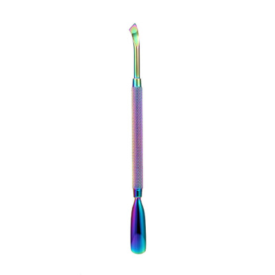 

Toponeto Nail Art Rainbow Cuticle Pusher- Professional Grade Stainless Steel Cuticle Remover