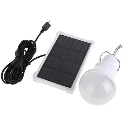 

Solar Powered White LED Camping Tent Light Rechargeable Night Lamp Lantern