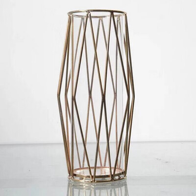 

Gobestart Nordic Metal Light Luxury Style Creative Hydroponic Container Vase Ornament