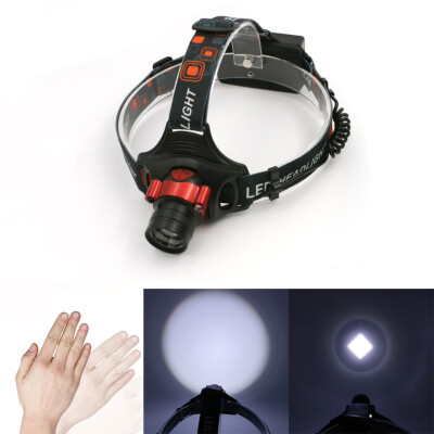 

IR Sensor T6 LED Headlamp Mini Headlight Flashlight Outdoor Night Riding Torch