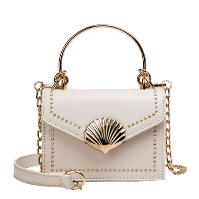

Tide Korean version of the fashion lock single shoulder small square bag commuter wild messenger tofu bag