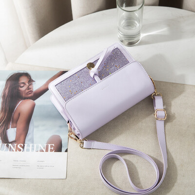 

Simple shoulder slung on the little girl ins Joker fashion western style texture diagonal