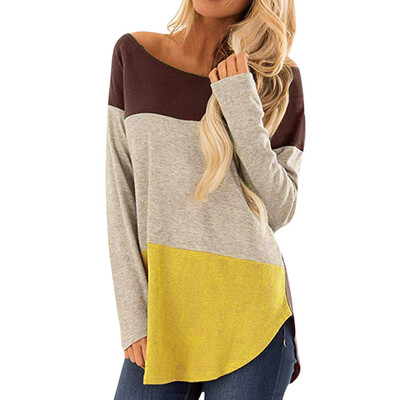 

Nomeni Womens Long Sleeve Tie Pullover Ladies Casual Tops Holiday Sweatshirt Blouse