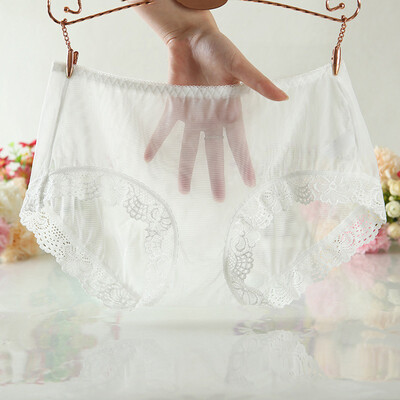

Women Sexy Underpants Briefs Ultra-thin Mesh Lace Transparent Seamless Knickers