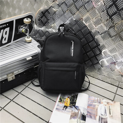

Bi-shoulder bag male couple crash color printed backpack schoolboy bag ins super fire backpack personality leisure trip
