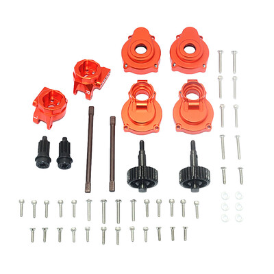 

Siaonvr Aluminum Rear Gear Box MountsRear Knuckle Cups with Shaft& gear For TRX4 RC Car