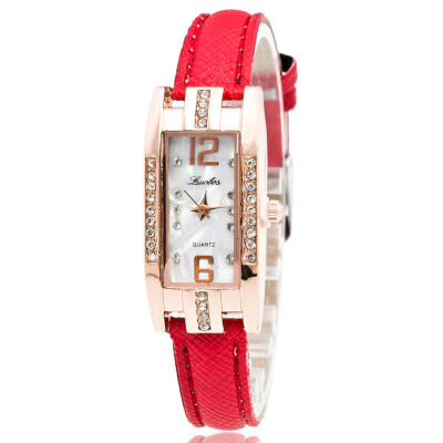 

Unique Square With Rhinestone Womens Watches Bayan Kol Saaty Fashion High Quality Featured Wristwatch Clock Horloge Dames