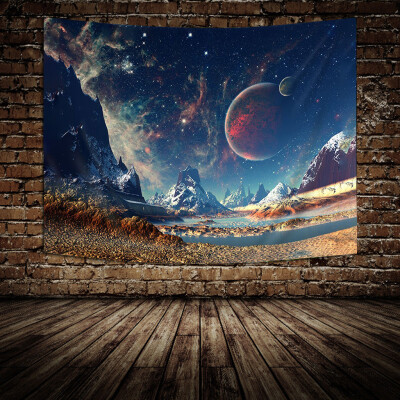 

Toponeto Solar System Tapestry Planets Arround Sun in Universe Wall Hanging Space Tapestries Party Wall Decor