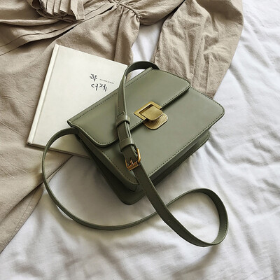 

Advanced sense of the sense of quality bag female 2019 new wave Korean version of the wild shoulder slung sleek minimalist small square bag