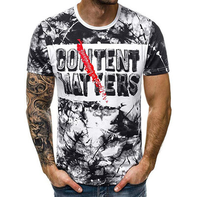 

Toponeto Fashion Men Casual Summer Print Short Sleeve O-Neck Tops Blouse T-Shirts