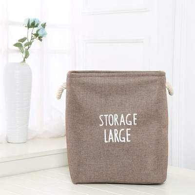 

Gobestart Thick Double-Layer Storage Basket Foldable Debris Storage Box Laundry Bucket