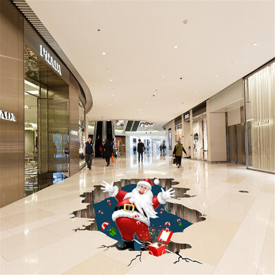 

Siaonvr Santa Claus Stickers Creative 3D Christmas Stickers Wall Stickers