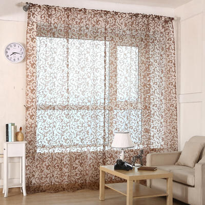 

Printed Sheer Voile Window Curtain Panel For Living Room Bedroom127