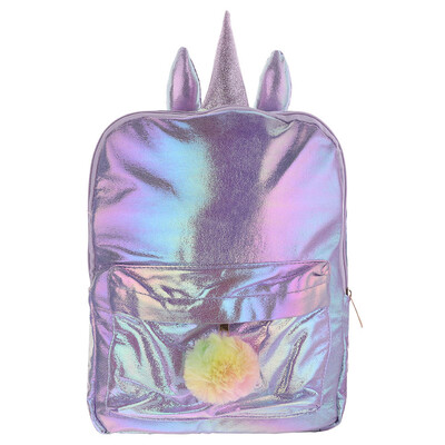 

Cartoon Unicorn Sequined Bag Girl Fashion Sequins Cartoon Cute Adjustable Straps Schoolbag Travel Backpack