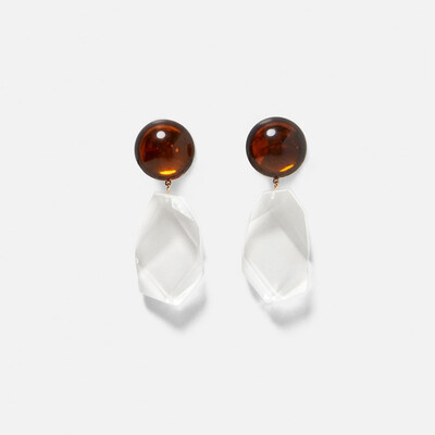 

AOTEMAN transparent Acrylic vintage big earrings for women 2019 new arrival fashion jewelry Irregular geometric za earrings