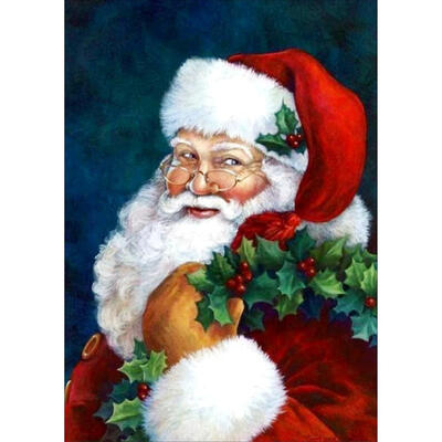 

5D DIY Full Drill Diamond Painting Santa Claus Cross Stitch Kit Embroidery