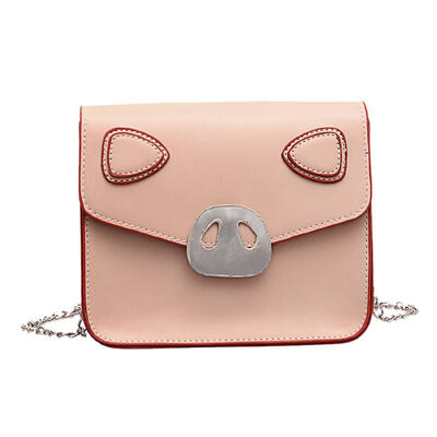

Pig Shaped Girls Shoulder Handbags Women Chain Small Square Crossbody Bags