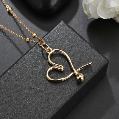 

Golden Necklace Simple Openwork Leaf Necklace Temperament Lady Necklace Imitation Pearl Sweet Fashion Jewelry Wedding Party Gift