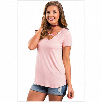 

Casual Short Sleeve Back Print Straight Top T-Shirt
